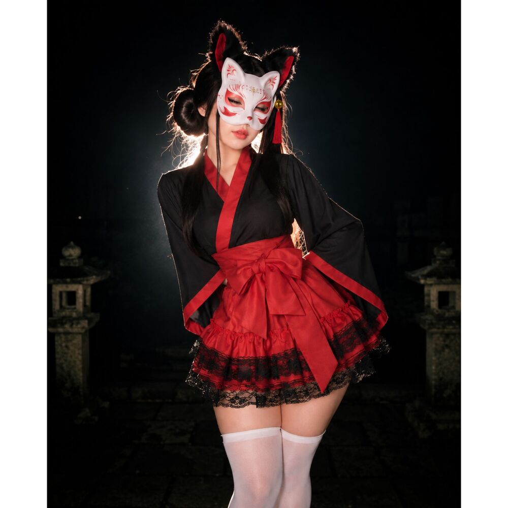Costume Fox kimono, Anime, Japanese
